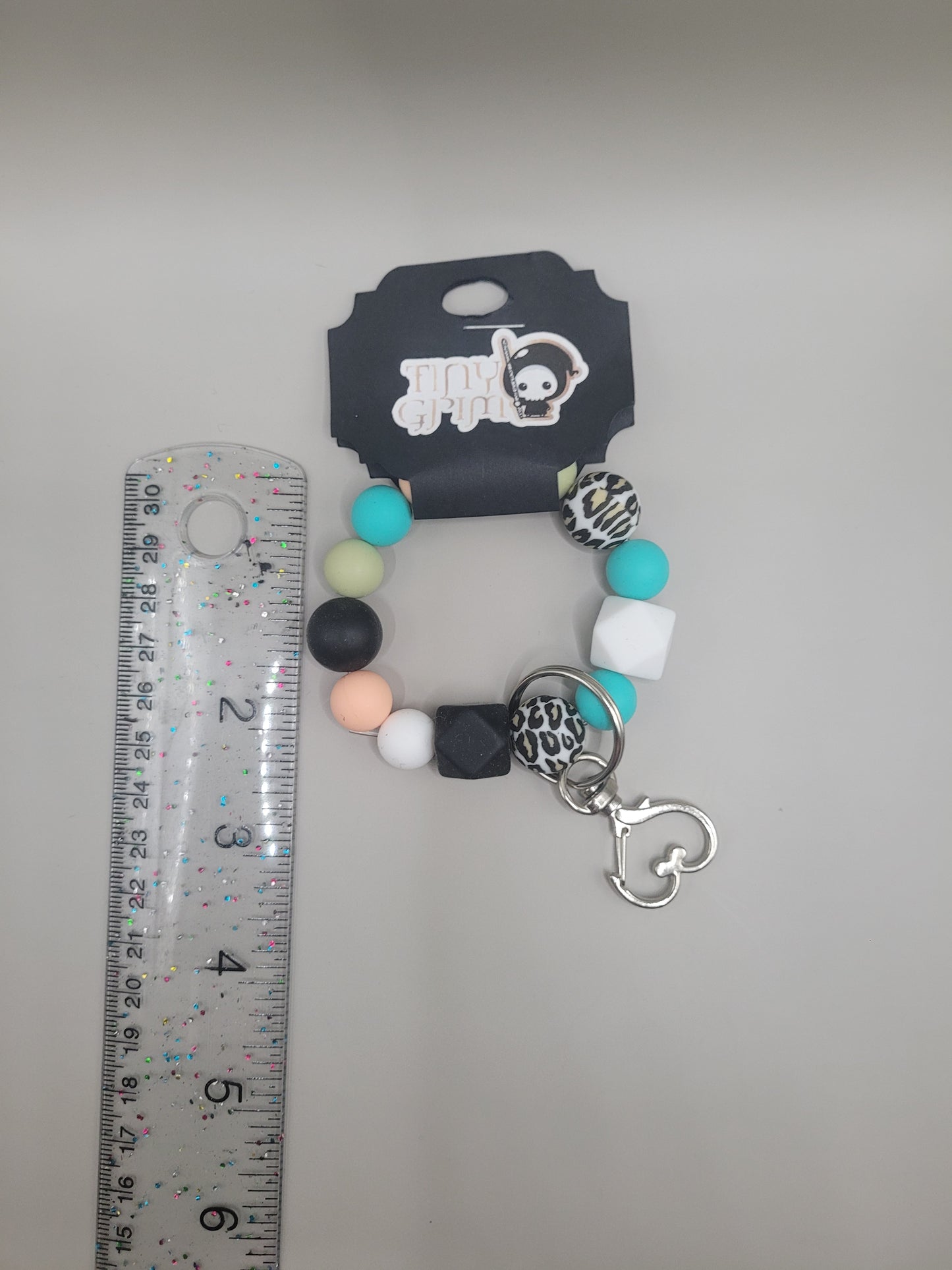 Small Snow Leopard KeyChain Teether