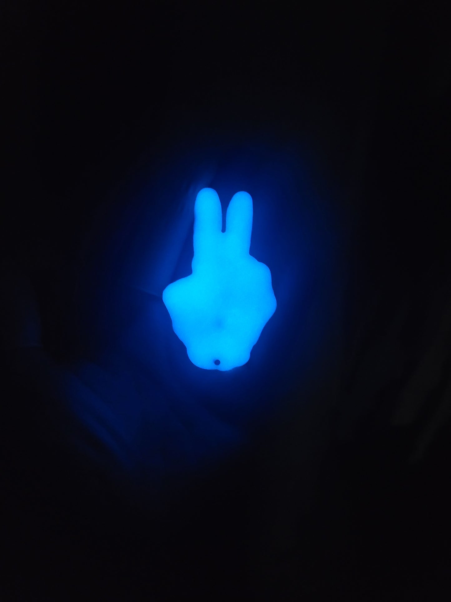 Peace Skeleton GLOW Badge Accessory