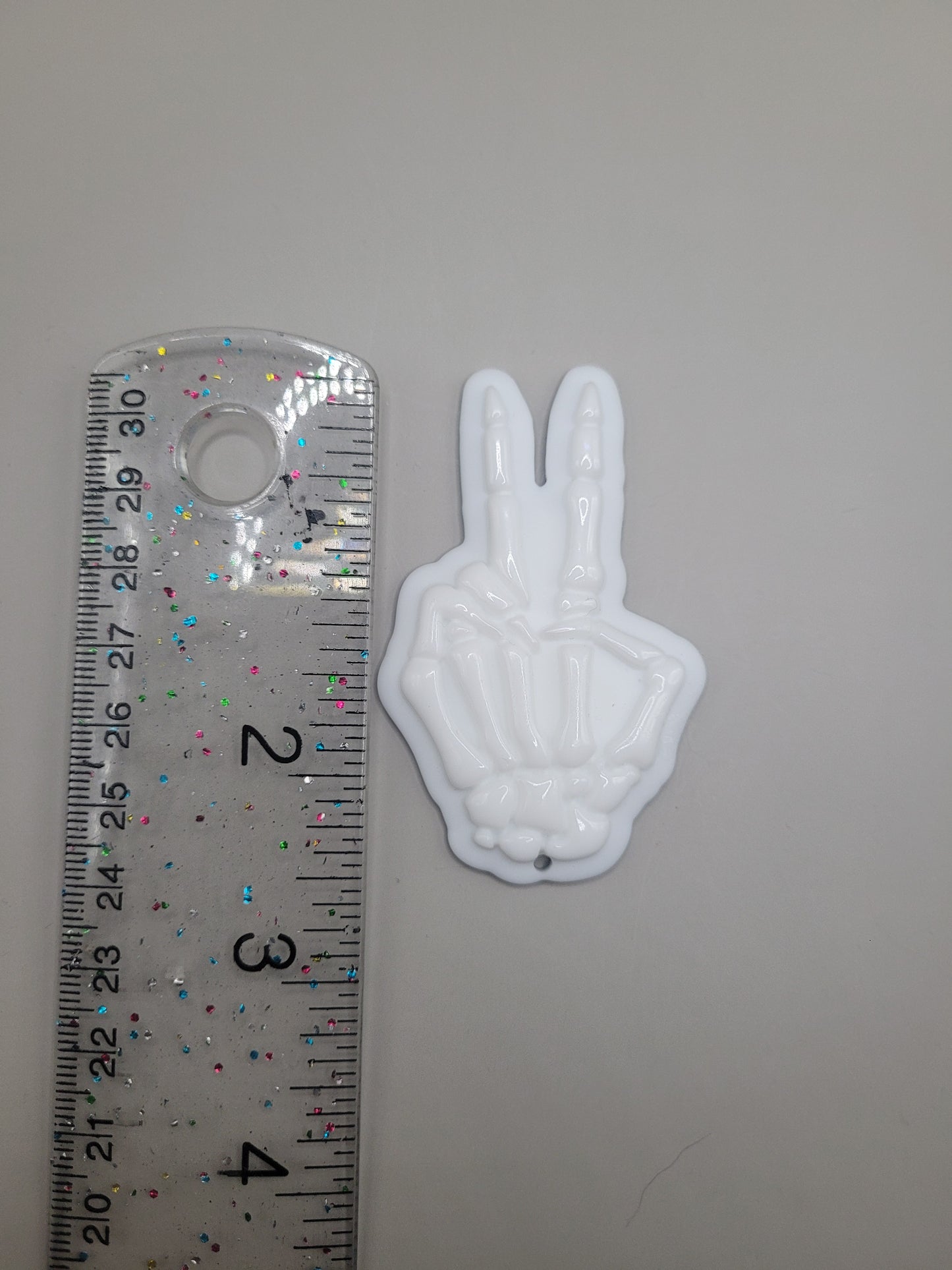 Peace Skeleton GLOW Badge Accessory