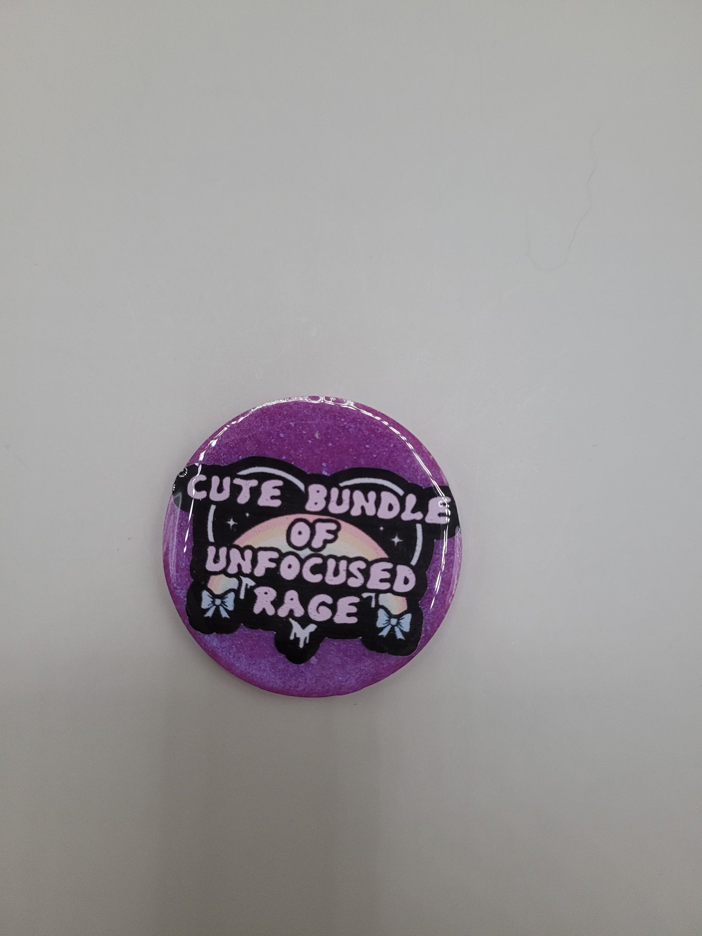 Cute Rage Badge Face