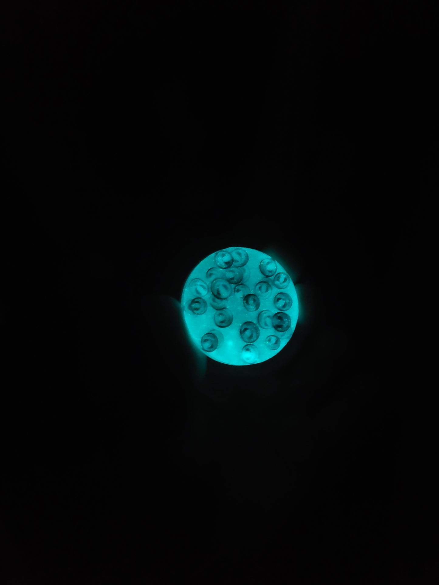 GLOW Halloween Badge Face