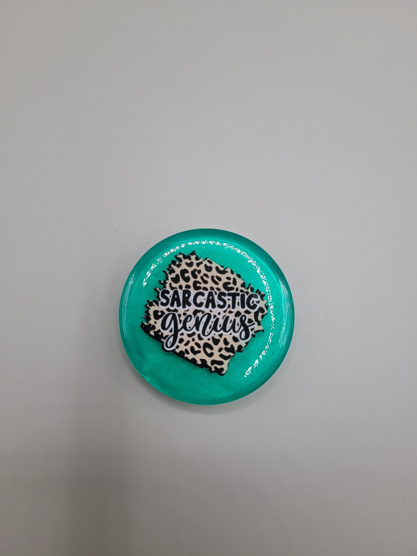 Sarcastic Genuis Badge Face