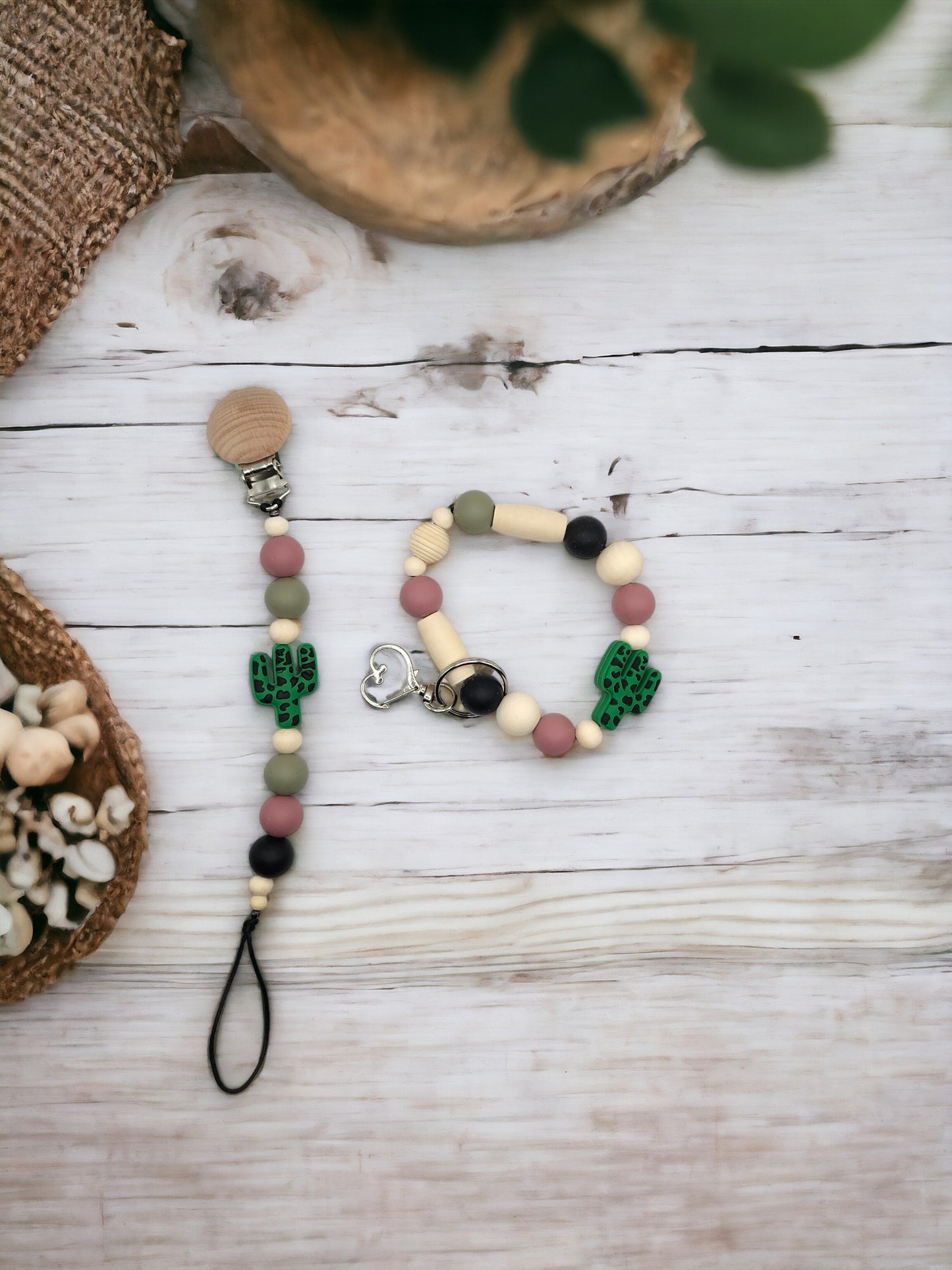 Teal Cactus Set