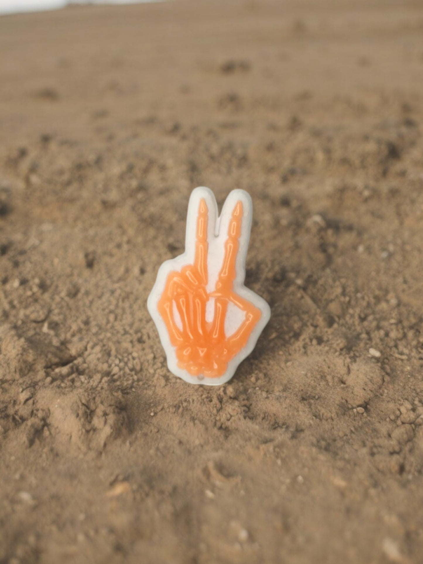 Peace Skeleton GLOW Badge Accessory