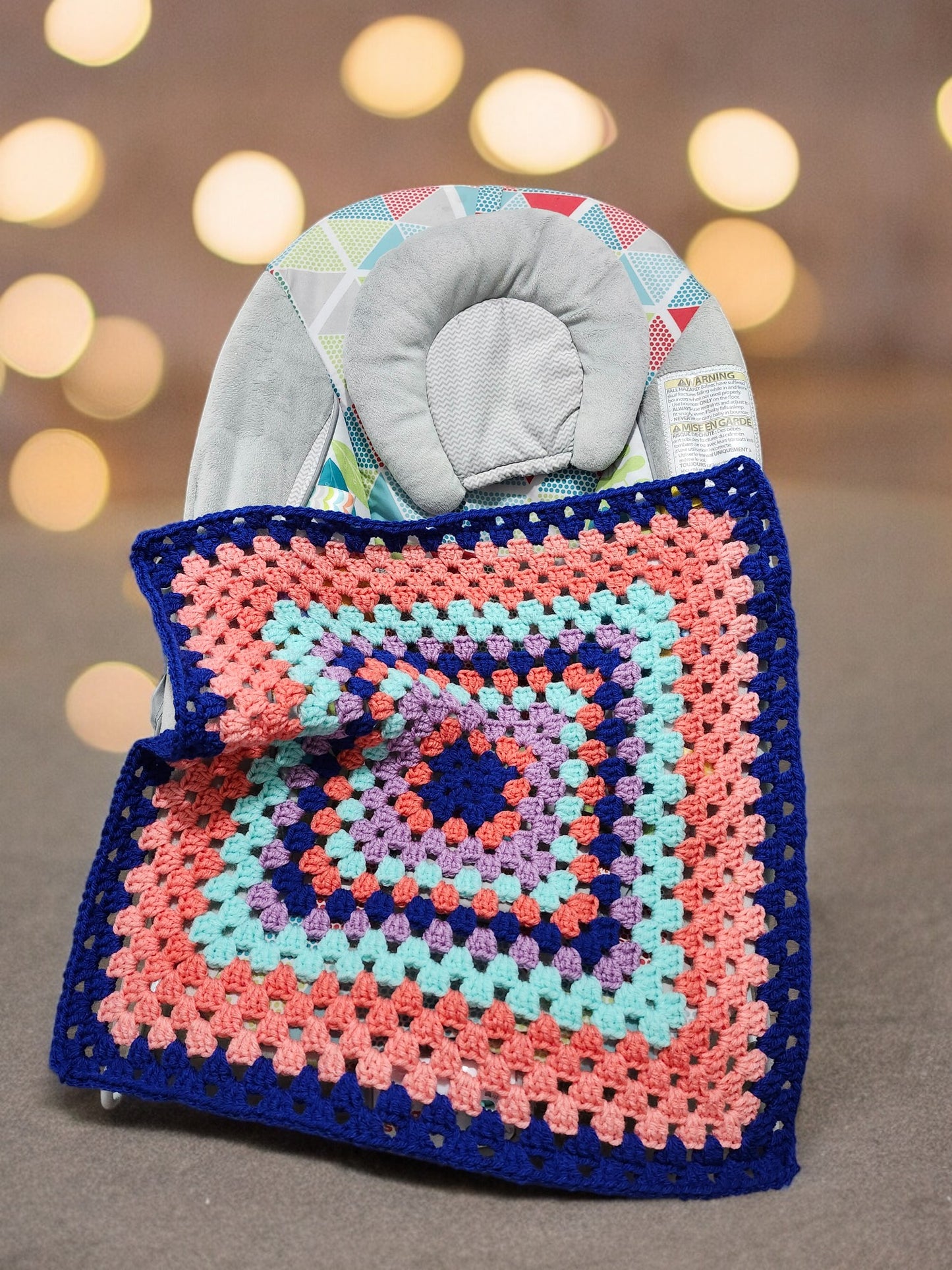 Squared Car Seat Blanket
