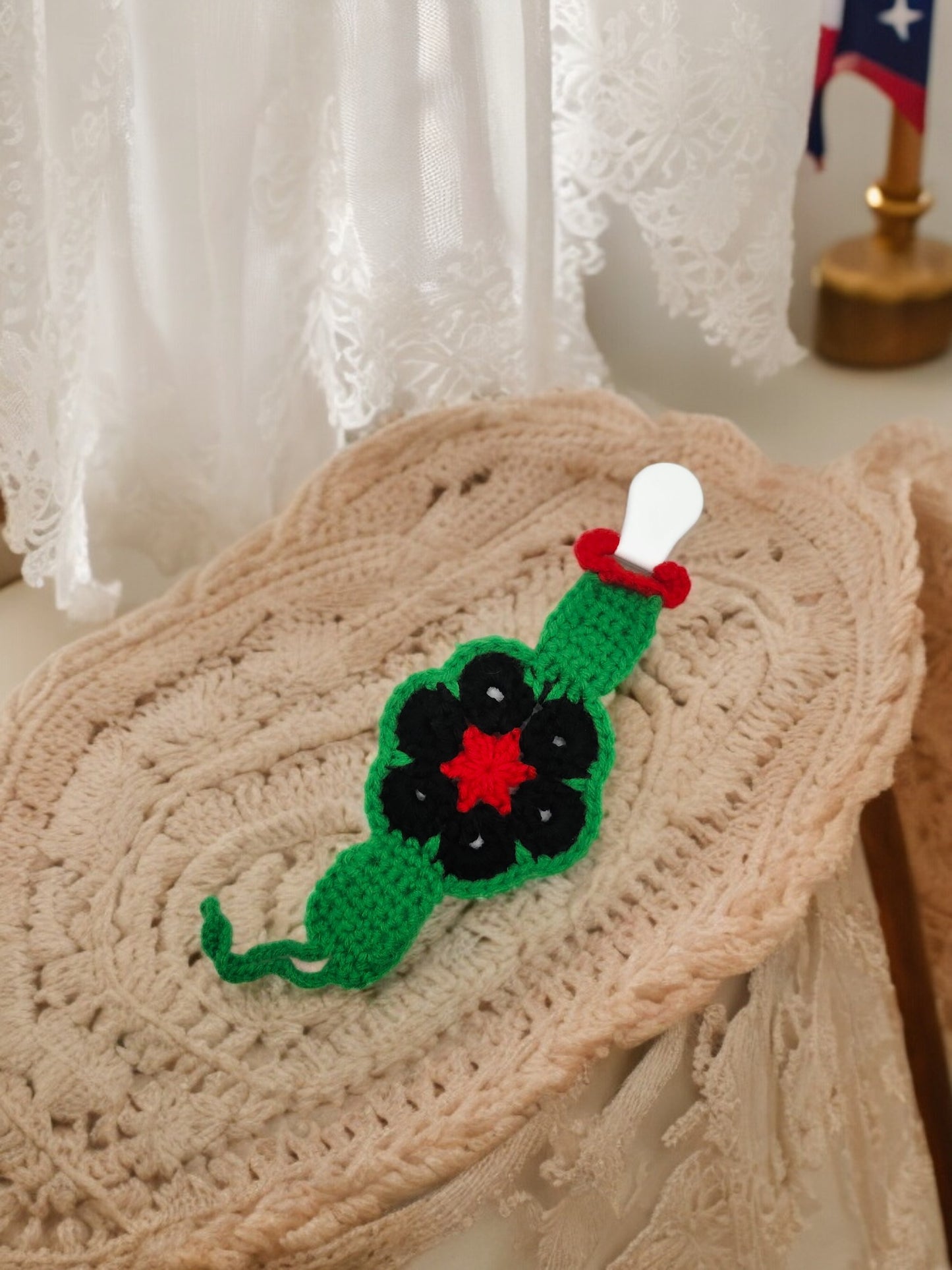 Crocheted Pacifier Clip