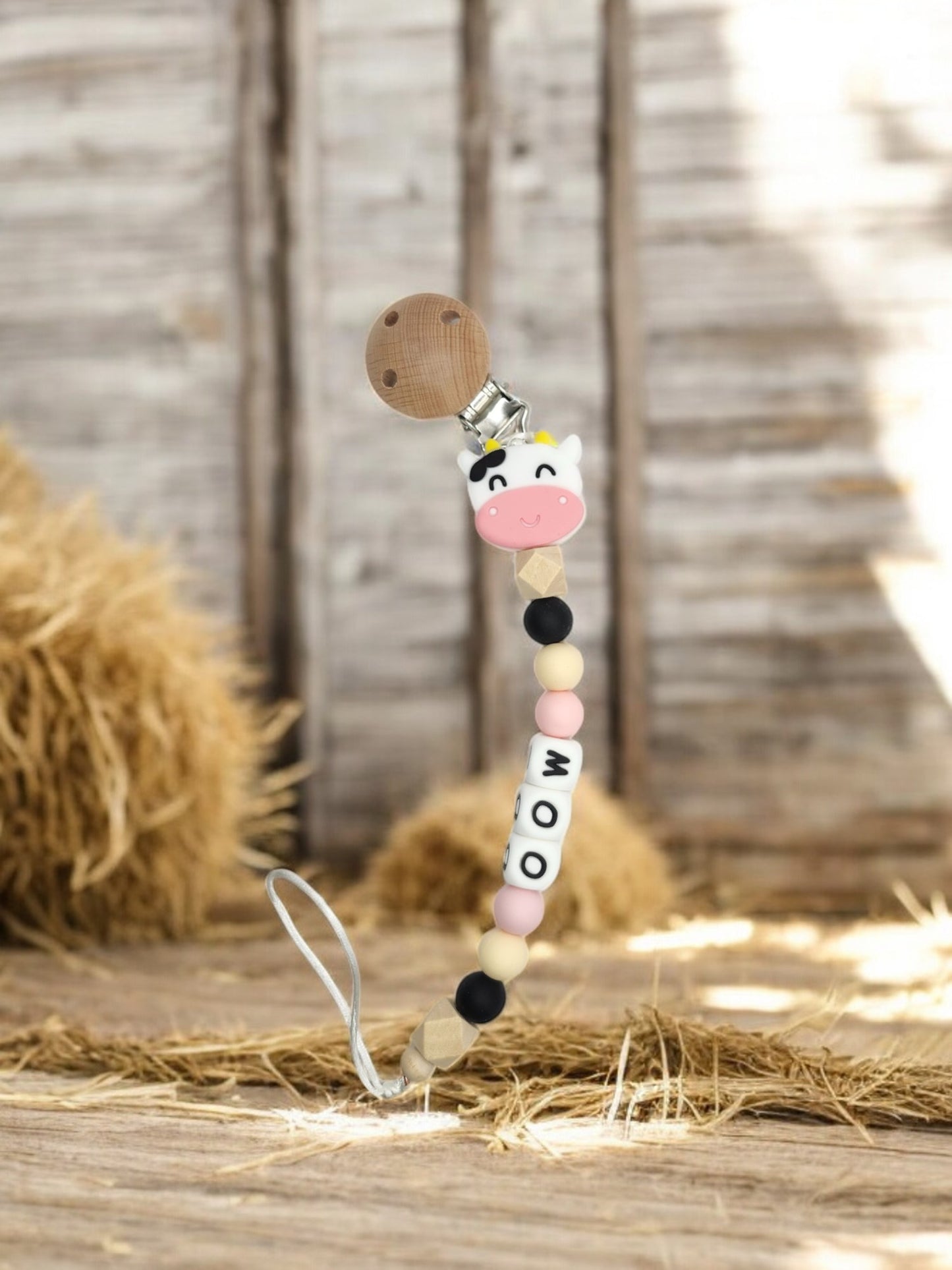 Focal Bead Pacifier Clip