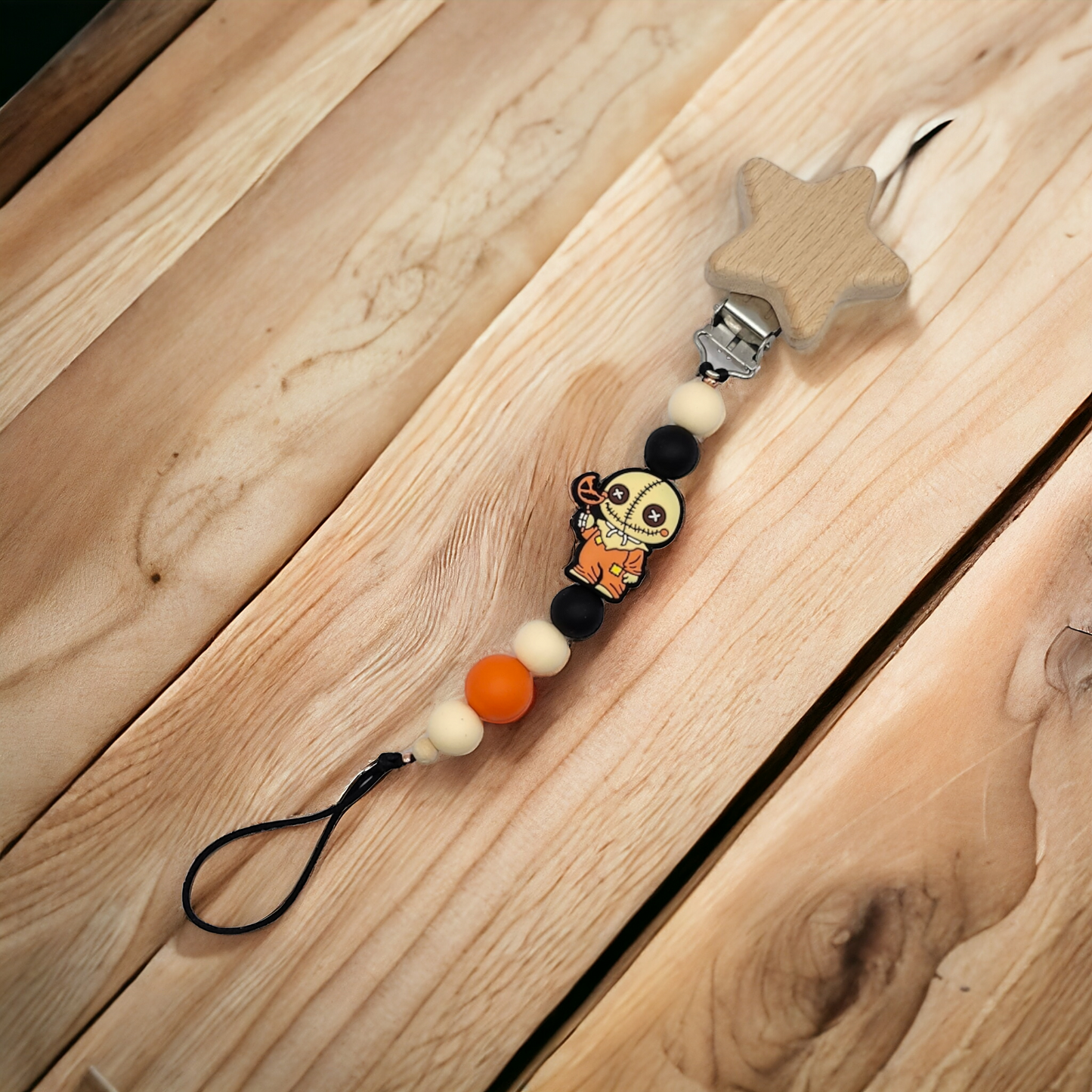 Focal Bead Pacifier Clip