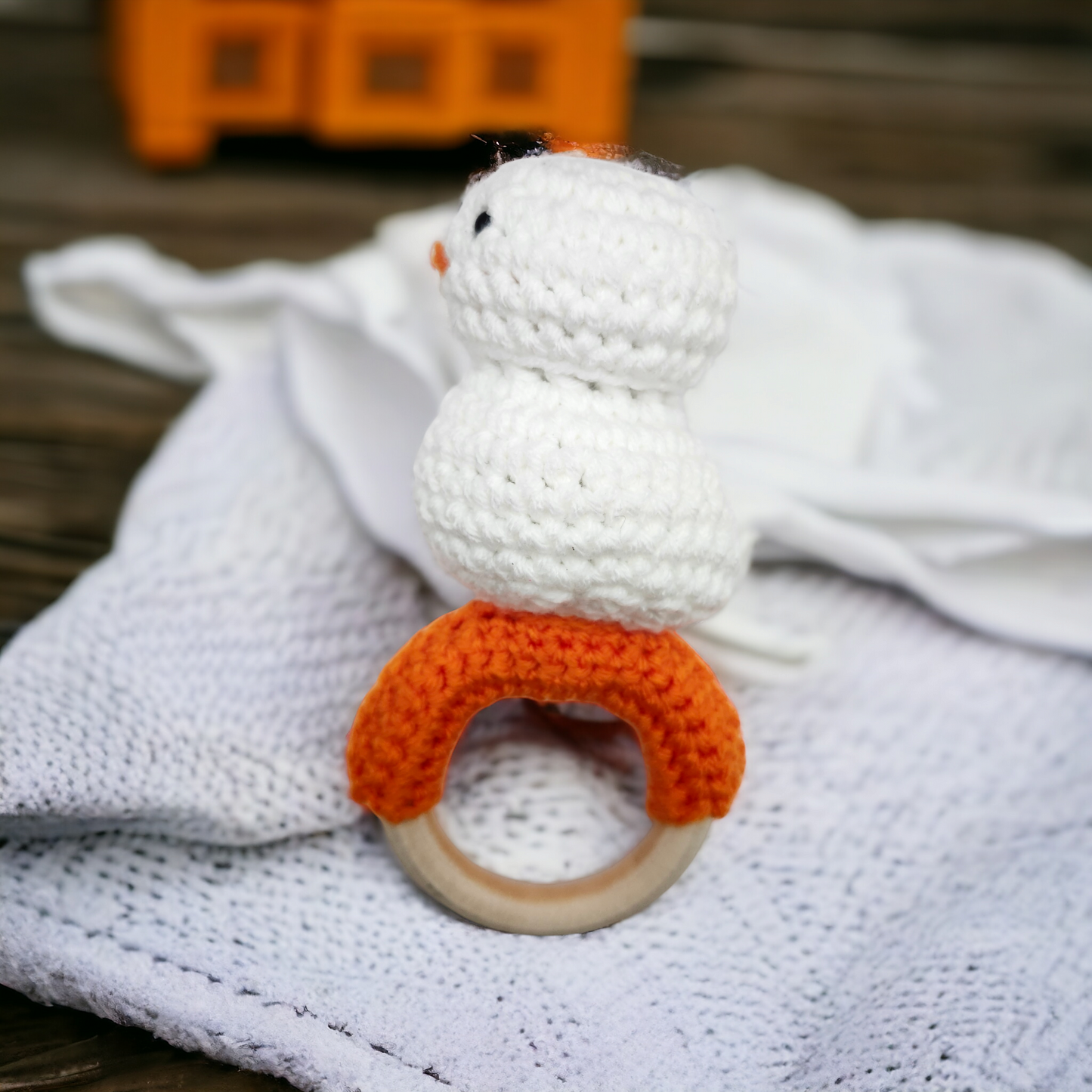 Duck Rattle Wooden Ring