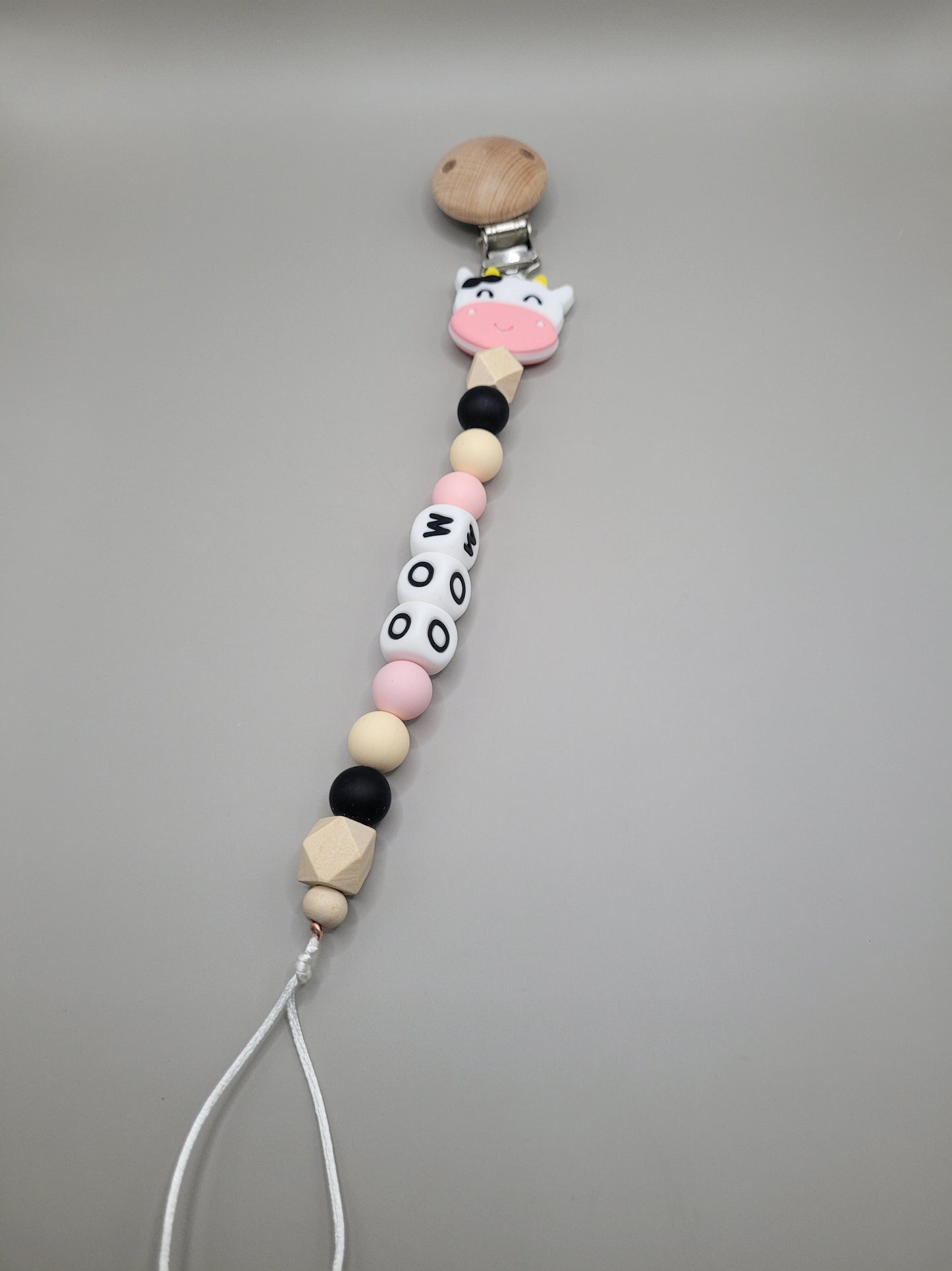 Focal Bead Pacifier Clip