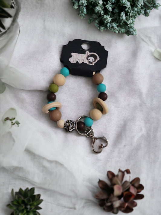 Large Snow Leopard KeyChain Teether