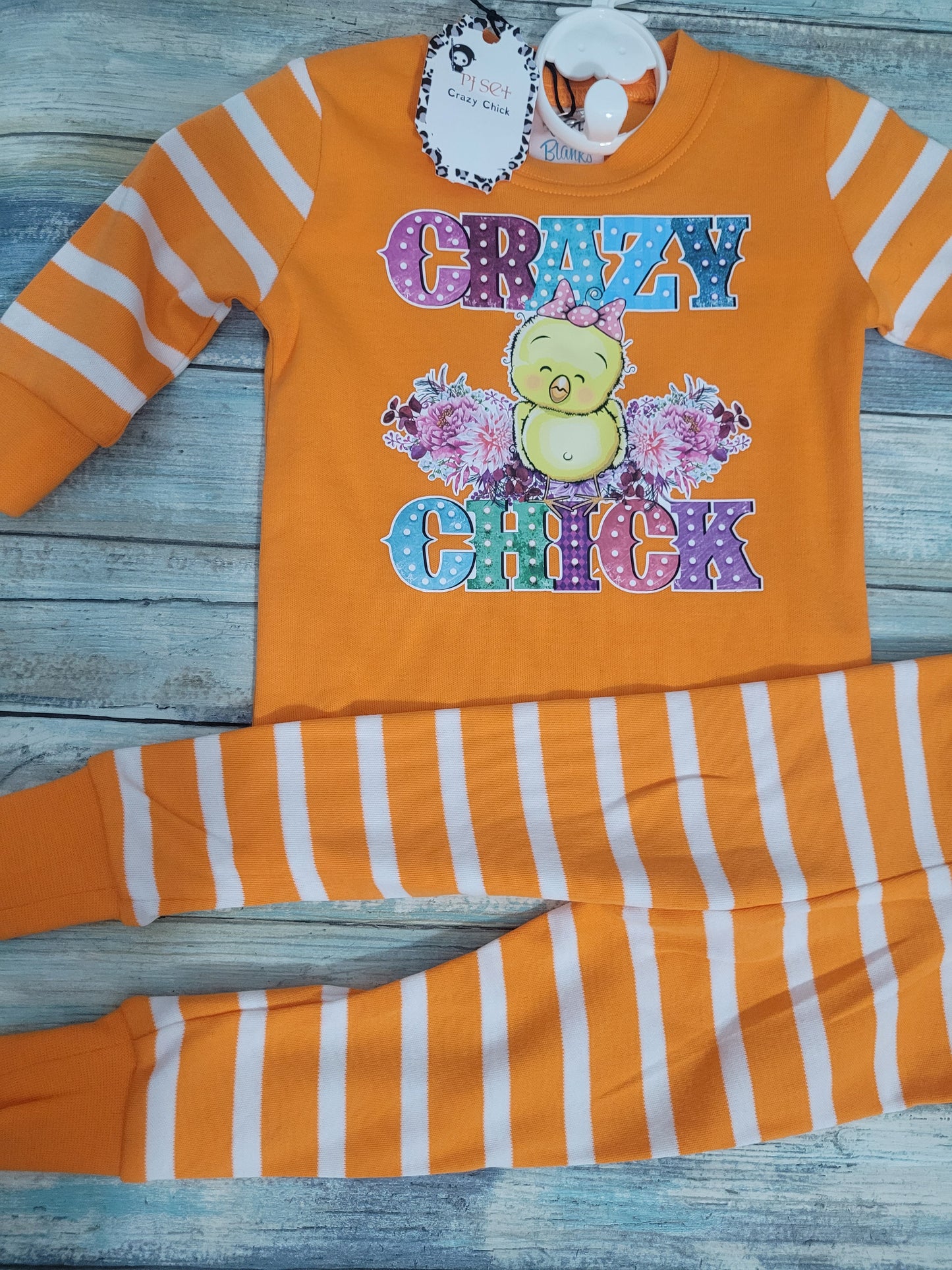 Striped PJ Set- 6 Months