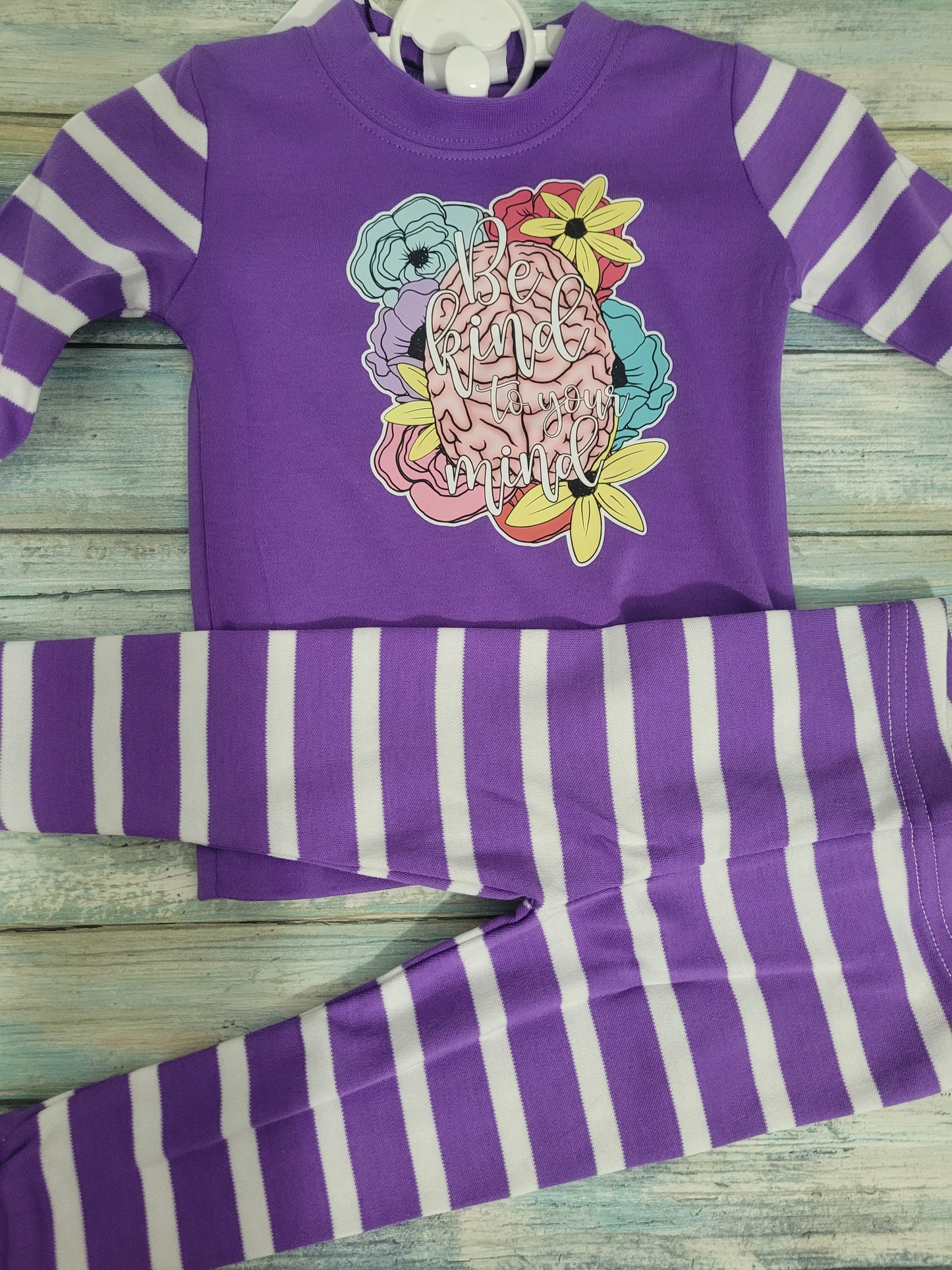 Striped PJ Set- 6 Months