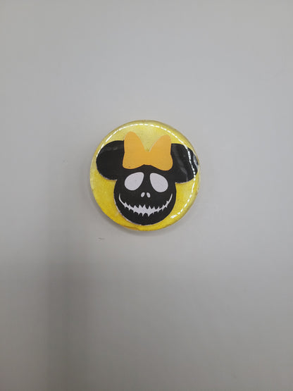 Halloween Mouse Badge Face
