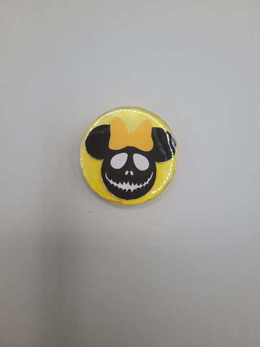 Halloween Mouse Badge Face