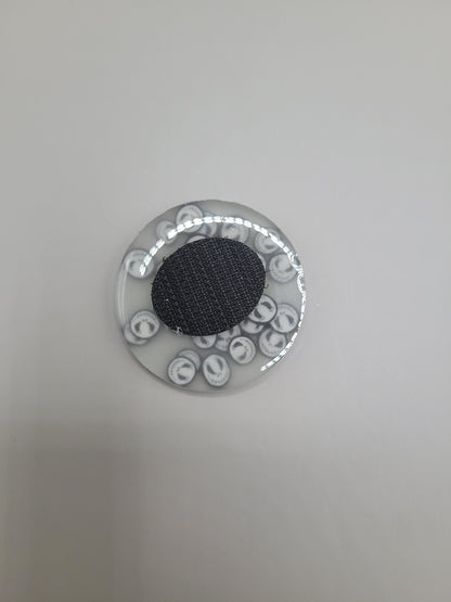 GLOW Halloween Badge Face