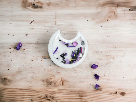 White Moon Mini Quiet Rattle