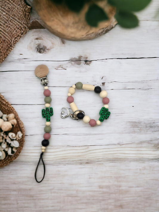 Teal Cactus Set