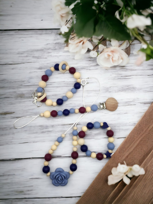 Blue Maroon Set