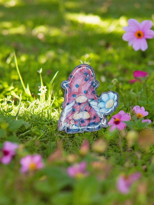 LadyBug Gnome Badge Face