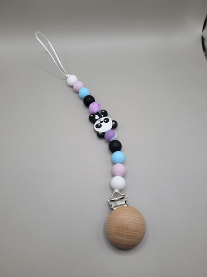 Focal Bead Pacifier Clip
