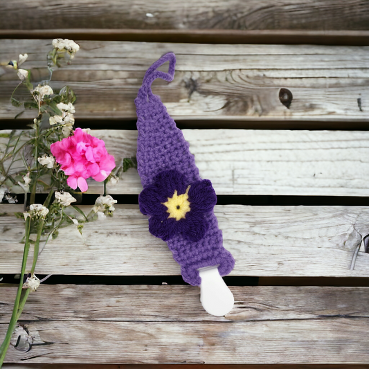 Crocheted Pacifier Clip