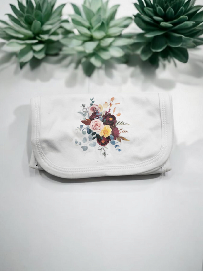 Rustic Floral Burp Cloth