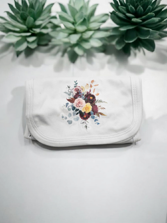 Rustic Floral Burp Cloth